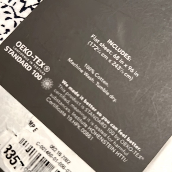 Threshold™ 300 Thread Count Ultra Soft Flat Sheet - Twin - Picture 6 of 6